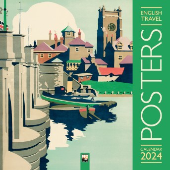 English Travel Posters Wall Calendar 2024 (Art Calendar)