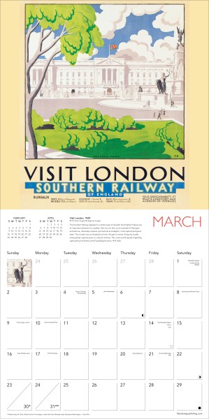 English Travel Posters Wall Calendar 2025 (Art Calendar) - Flame Tree ...