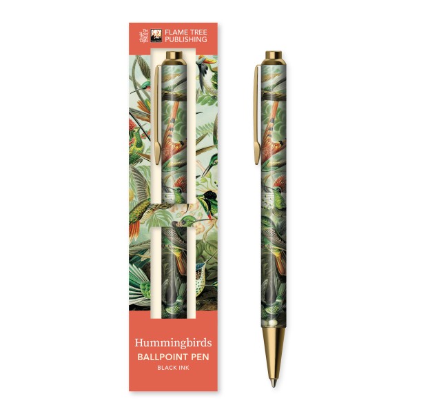 Ernst Haeckel Hummingbirds Boxed Decorative Ballpoint Pen Flame Tree Publishing