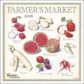 Farmer's Market 2026 Wall Calendar