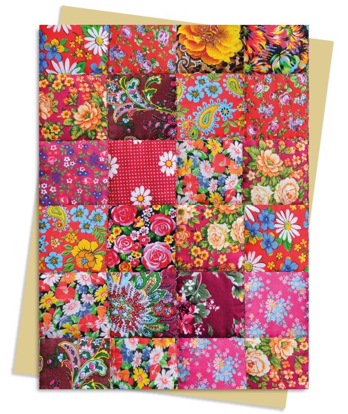 Floral Patchwork Quilt Greeting Card Pack