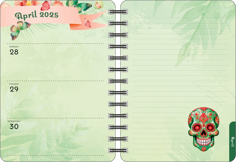 For the Love of Frida 2025 Weekly Planner Calendar Flame Tree Publishing