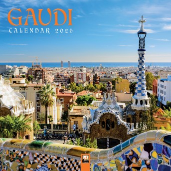 Gaudí Wall Calendar 2026 (Art Calendar)
