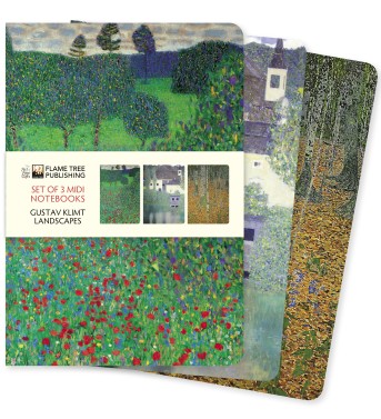 Gustav Klimt: Landscapes Set of 3 Midi Notebooks