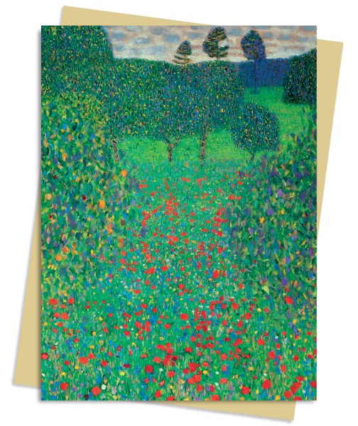Gustav Klimt: Poppy Field Greeting Card Pack