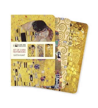 Gustav Klimt Set of 3 Mini Notebooks