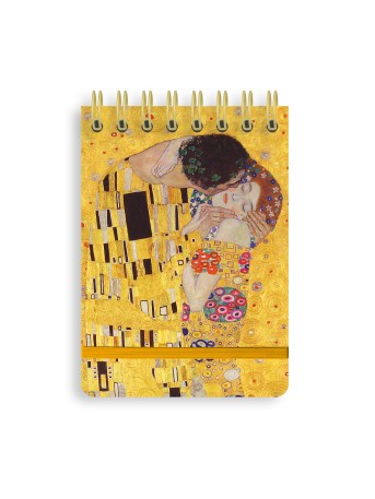 Gustav Klimt: The Kiss (Spiral Bound Pocket Notebook)