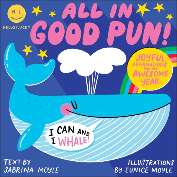 Hello!Lucky All in Good Pun 2025 Wall Calendar Flame Tree Publishing