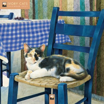 Ivory Cats by Lesley Anne Ivory Wall Calendar 2027 (Art Calendar)