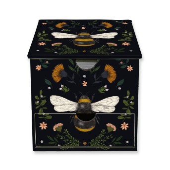 Jade Mosinski: Bee Flame Tree Memo Box with Drawer