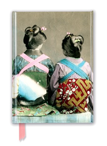 Japanese Dancers Wearing Traditional Kimonos (Foiled Journal)