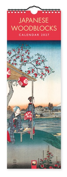 Japanese Woodblocks Slim Calendar 2027 (Art Calendar)
