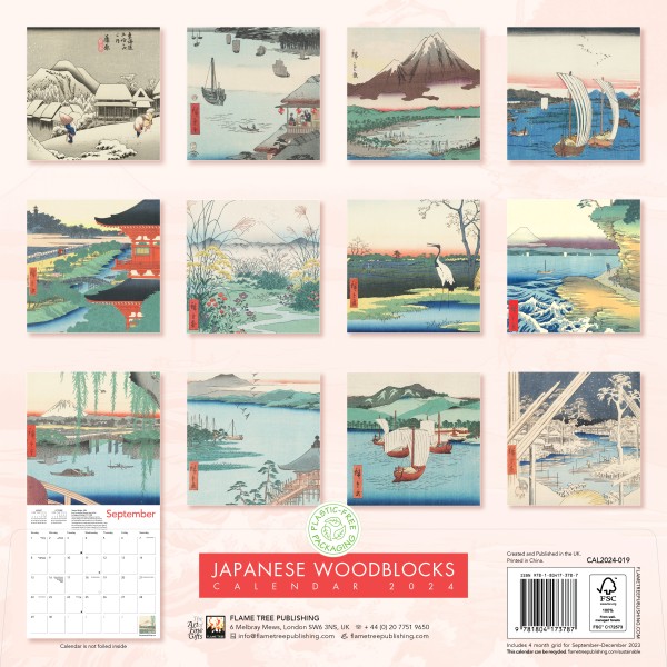 Japanese Woodblock 2024 Calendar - Charo DeeDee