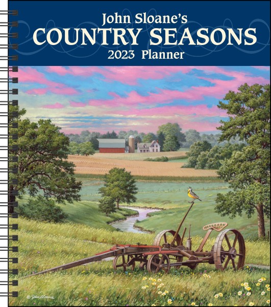 John Sloane's Country Seasons 12-Month 2023 Monthly/Weekly Planner Calendar
