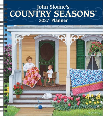 John Sloane's Country Seasons® 12-Month 2027 Monthly/Weekly Planner Calendar