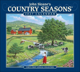 John Sloane's Country Seasons® 2027 Deluxe Wall Calendar