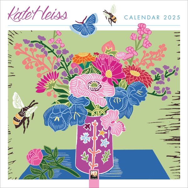 Kate Heiss Wall Calendar 2025 (Art Calendar) Flame Tree Publishing