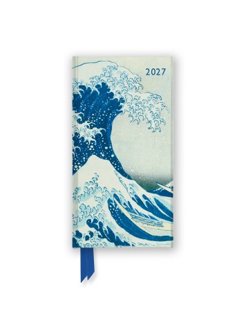 Katsushika Hokusai: The Great Wave 2027 Luxury Slimline Pocket Diary Planner – Week to View