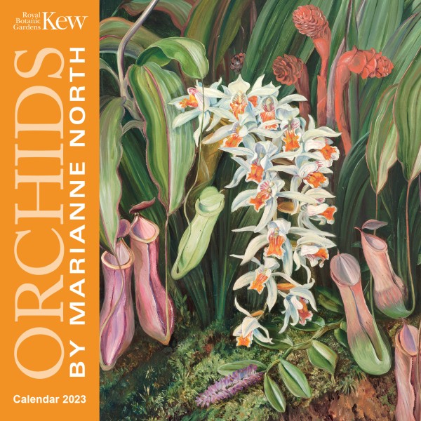Kew Gardens: Orchids by Marianne North Mini Wall Calendar 2023 (Art Calendar)