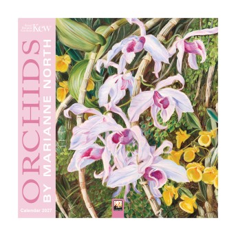 Kew Gardens: Orchids by Marianne North Mini Wall Calendar 2027 (Art Calendar)