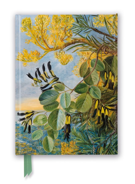 Kew: Marianne North: Flowers of the Flame-Tree and Yellow and Black Twiner, West Australia (Foiled Journal)