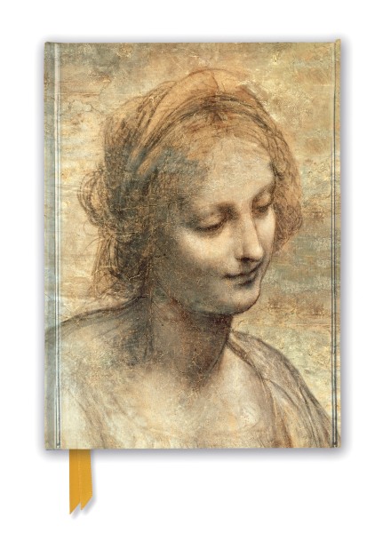 Leonardo Da Vinci: Detail of The Head of the Virgin (Foiled Journal)