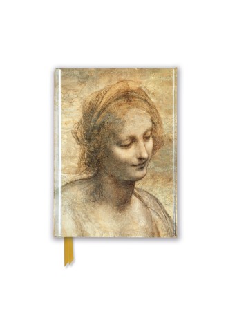 Leonardo da Vinci: Detail of the Head of the Virgin (Foiled Pocket Journal)