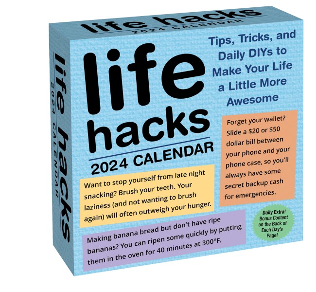 Life Hacks 2024 Day-to-Day Calendar