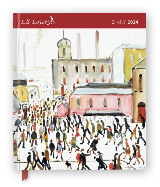 L.S. Lowry 2024 Desk Diary - Week to View, Illustrated on every page -  Flame Tree Publishing