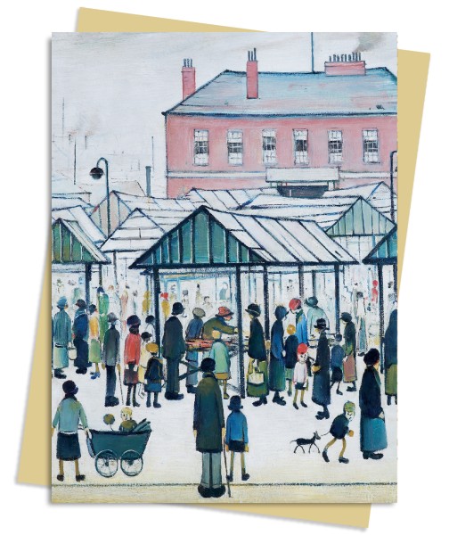 L.S. Lowry: Market Scene Greeting Card Pack