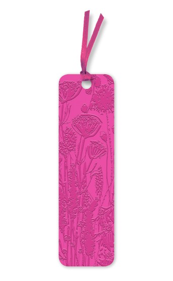 Lucy Innes Williams: Pink Garden House Artisan Art Vegan Leather Bookmarks (pack of 10)