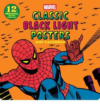 Marvel Classic Black Light Posters 2027 Wall Calendar