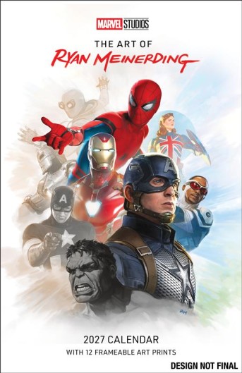 Marvel Studios: The Art of Ryan Meinerding 2027 Poster Calendar with 12 Prints