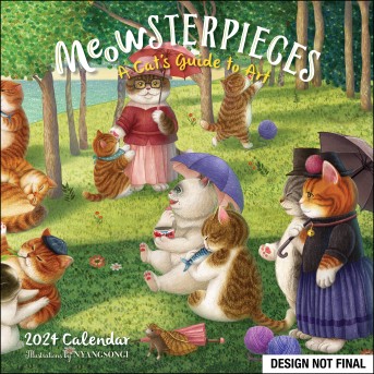 Meowsterpieces 2024 Wall Calendar