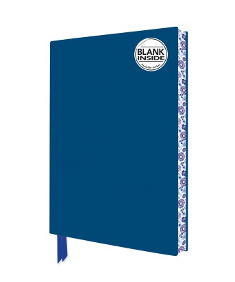 Mid Blue Blank Artisan Notebook (Flame Tree Journals)