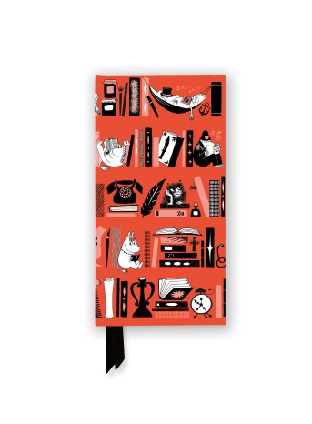 Moomin Bookshelves: Red (Foiled Slimline Journal)