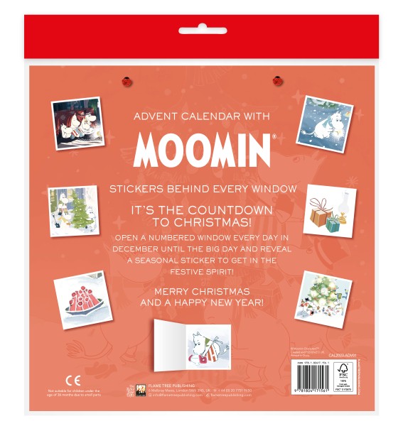 Moomin Decorating the Christmas Tree Advent Calendar (with stickers