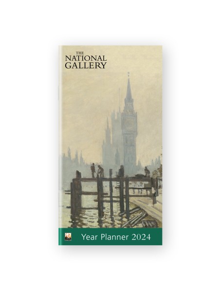 National Gallery: Monet, The Thames Below Westminster 2024 Year Planner - Month to View