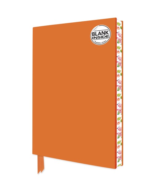 Orange Blank Artisan Notebook (Flame Tree Journals)