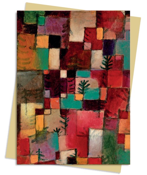 Paul Klee: Redgreen and Violet-Yellow Rythmns Greeting Card Pack