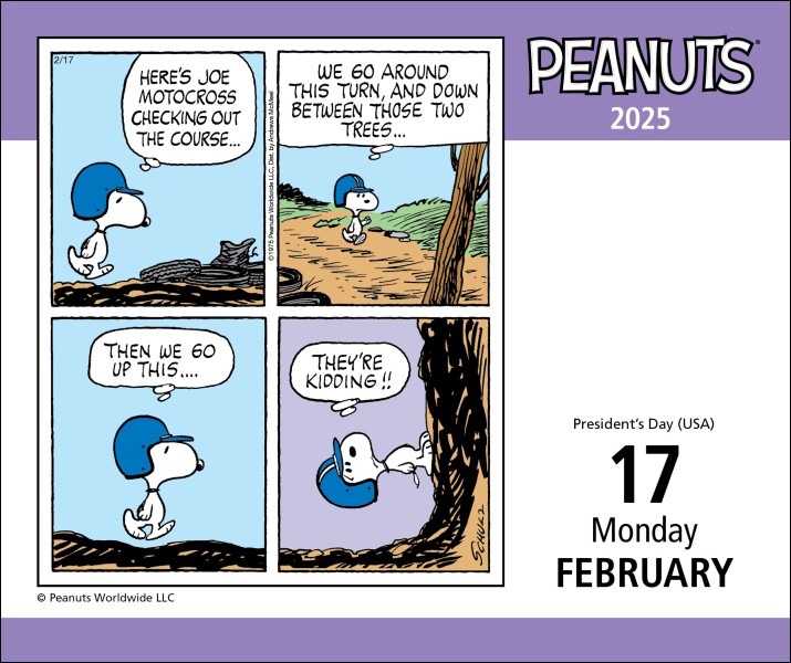 2025 Peanuts Calendar Audy Estelle