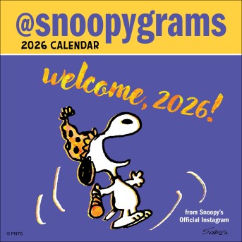 Peanuts®: @Snoopygrams 2026 Mini Wall Calendar