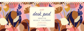 Posh: Desk Pad Undated Weekly Calendar