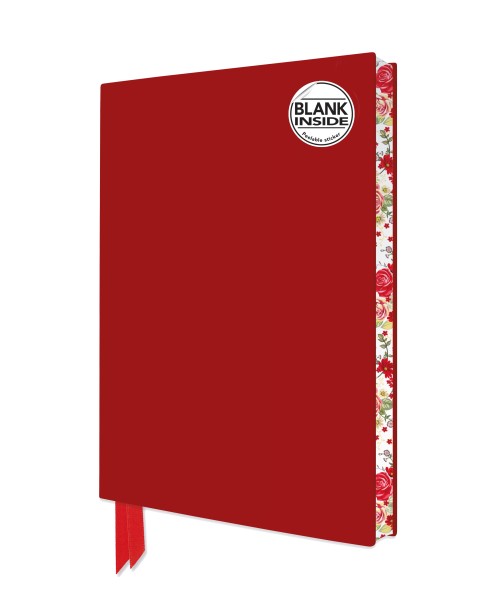 Red Blank Artisan Notebook (Flame Tree Journals)
