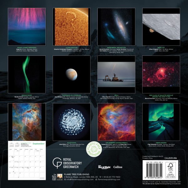 Royal Observatory Greenwich Astronomy Photographer of the Year Wall Calendar 2025 (Art Calendar