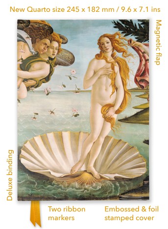 Sandro Botticelli: The Birth of Venus (Foiled Quarto Journal)