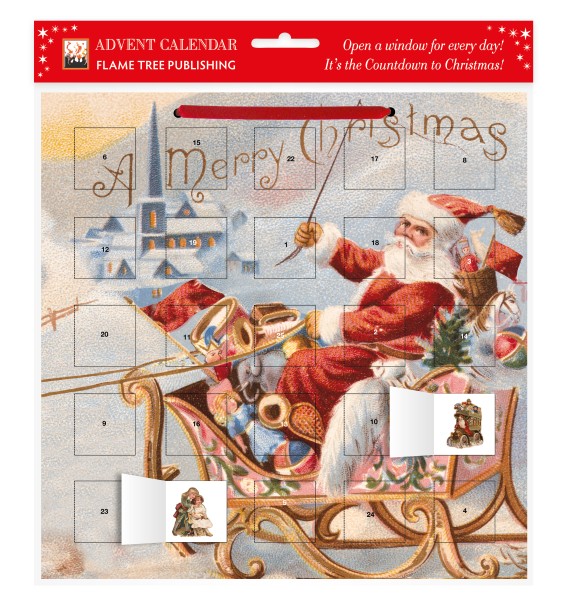 Santa's Sleigh advent calendar (with stickers)