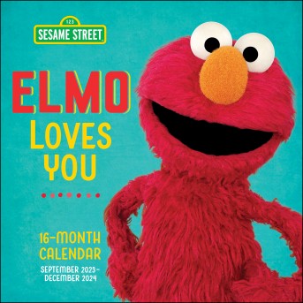 Sesame Street Elmo Loves You 16-Month 2023-2024 Wall Calendar