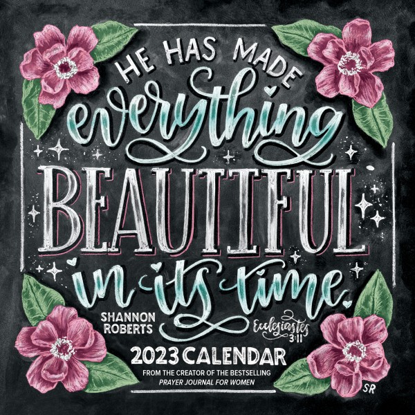 Shannon Roberts' Chalk Art Scripture 2023 Wall Calendar
