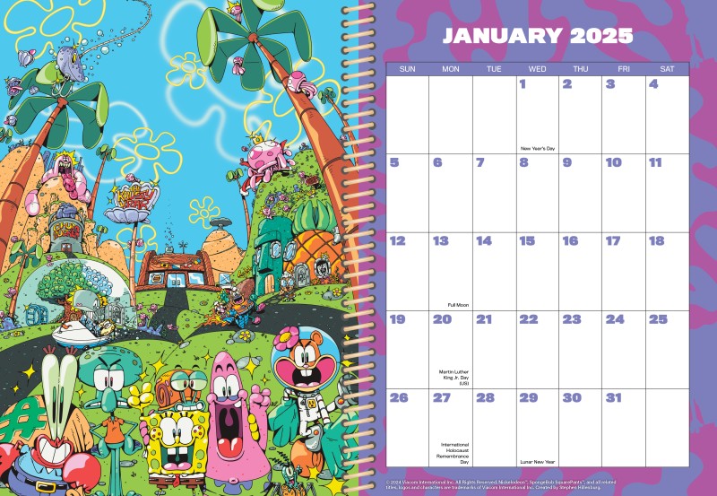 SpongeBob SquarePants 2025 Planner Flame Tree Publishing